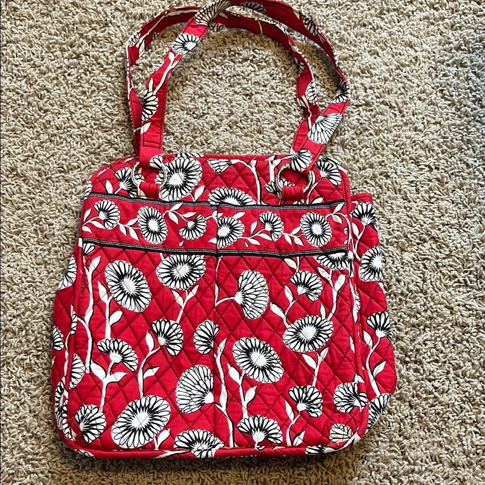 Vera Bradley Red and White Floral Tote